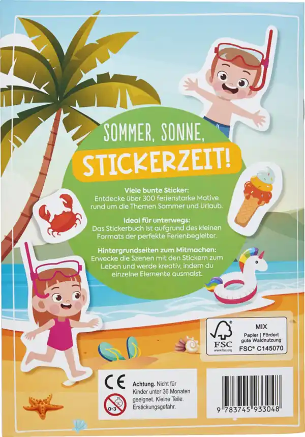 Bild 2 von EMF Beschäftigungsbuch Mein buntes Stickerbuch - Hurra, endlich Ferien!