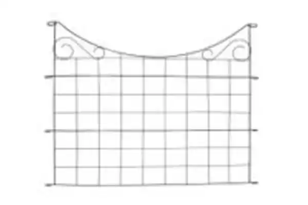 Bild 3 von Metall-Gartenzaun, M4, pulverbeschichtet, ca. 77,5 x 64 cm - Anthrazit