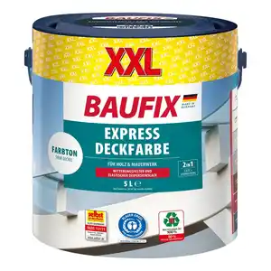 XXL Express Deckfarbe, ca. 5 Liter, hellgrau - 2er Set