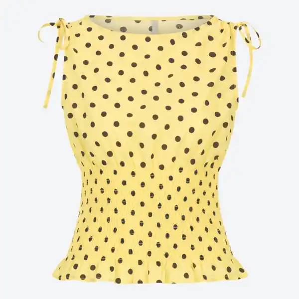 Bild 2 von Damen-Bluse mit Smok-Taillierung