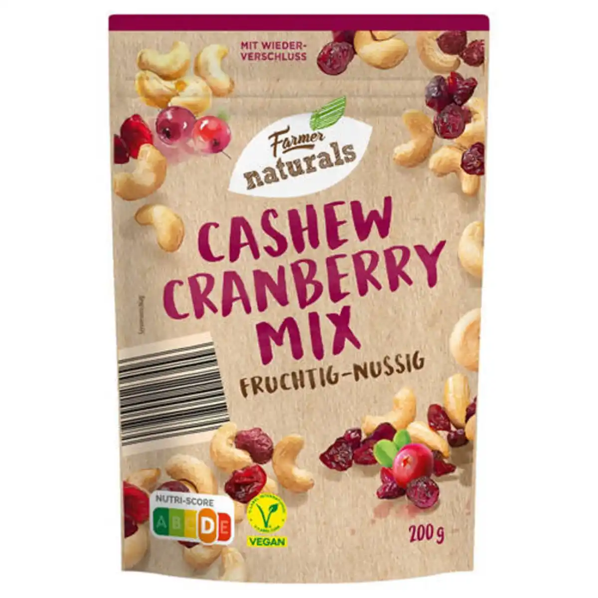 Bild 1 von FARMER NATURALS Cashew-Cranberry-Mix 200 g