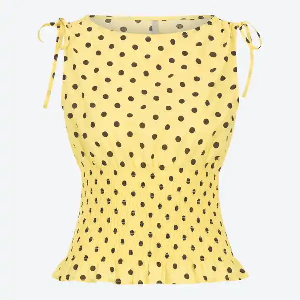Bild 3 von Damen-Bluse mit Smok-Taillierung