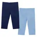 Bild 1 von LILY & DAN Kinder Capri-Leggings 2er Set, Marineblau/Blau, Gr. 104