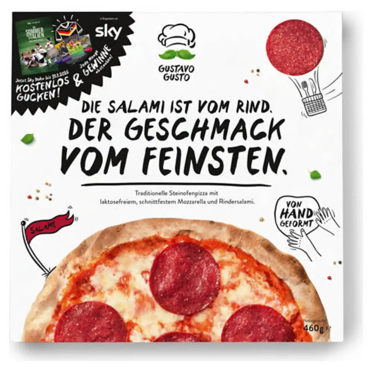 Bild 1 von Pizza Gustavo Gusto 460 g, Salami