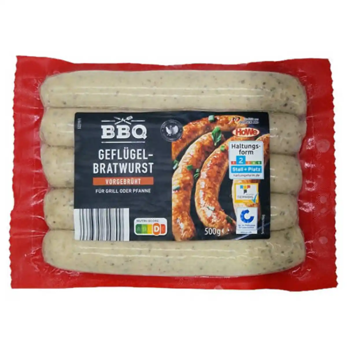 Bild 1 von BBQ Geflügelbratwurst 500 g