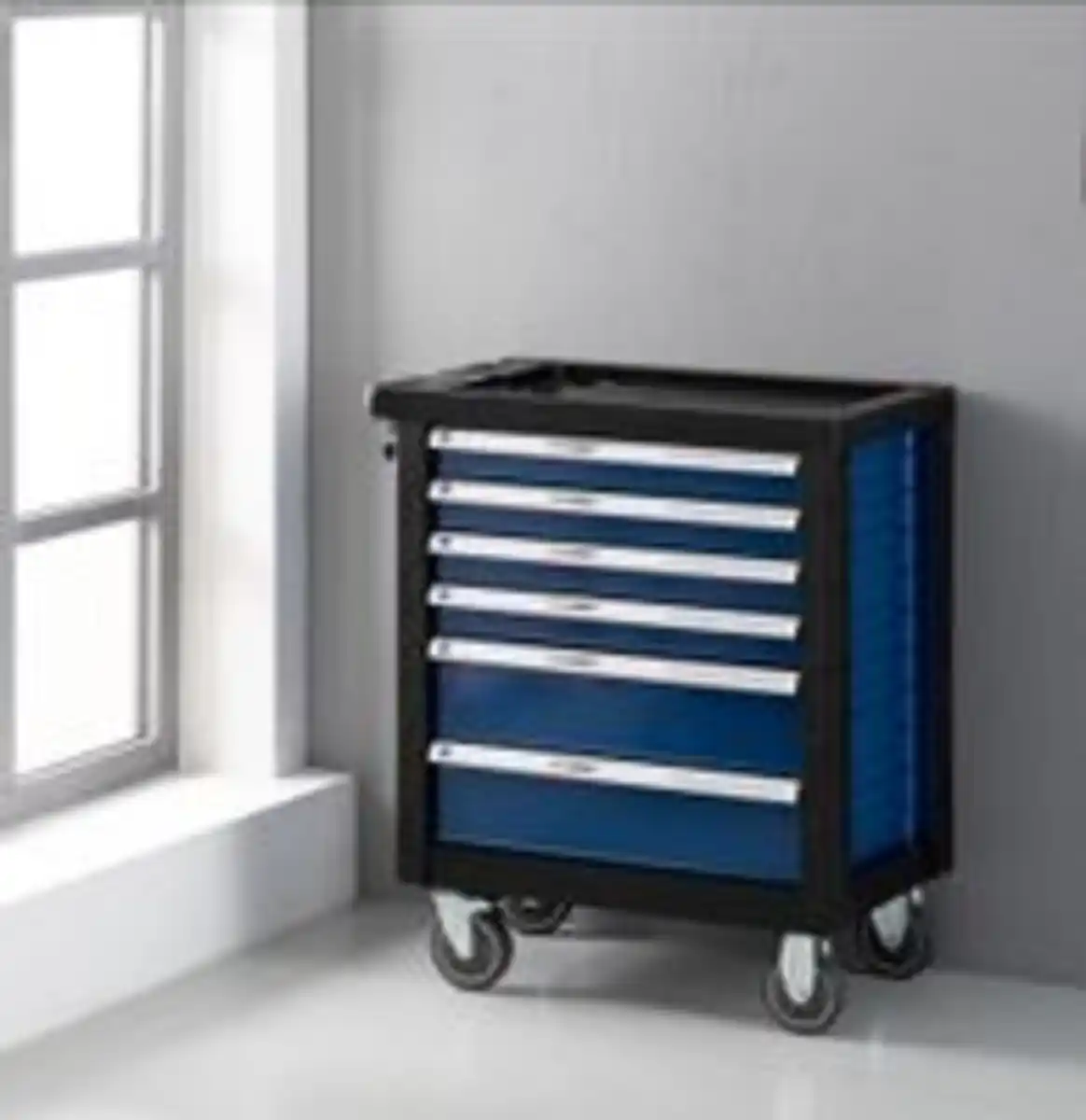 Bild 3 von Werkstattwagen ca.77x47x90 cm,  Blau , 6 Schubladen