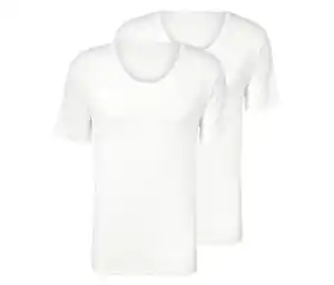 2 Jersey-Halbarm-Unterhemden