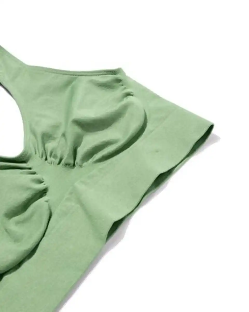 Bild 4 von Nicht vorgeformtes Bustier, nahtlos ohne Bügel grün