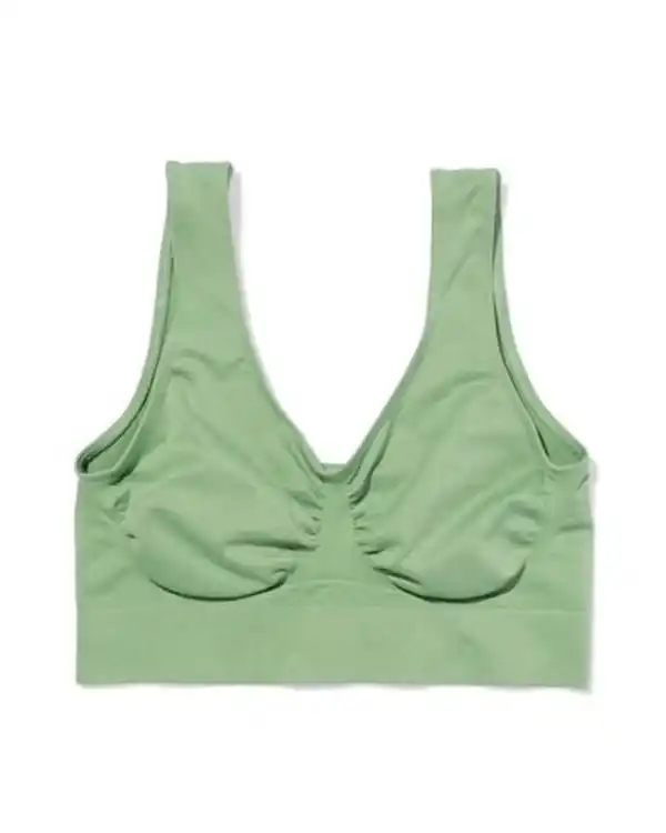 Bild 3 von Nicht vorgeformtes Bustier nahtlos ohne Bügel grün
