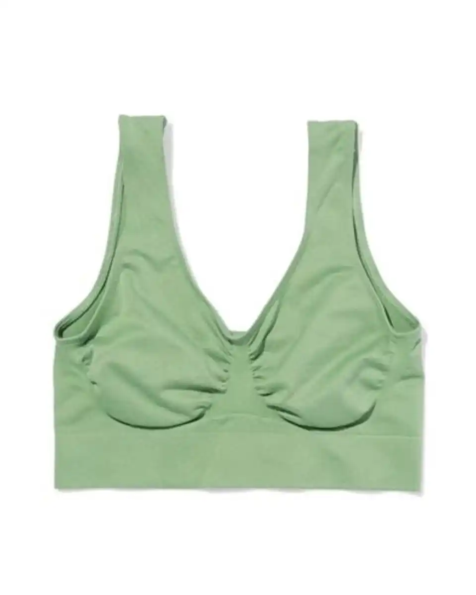 Bild 3 von Nicht vorgeformtes Bustier, nahtlos ohne Bügel grün