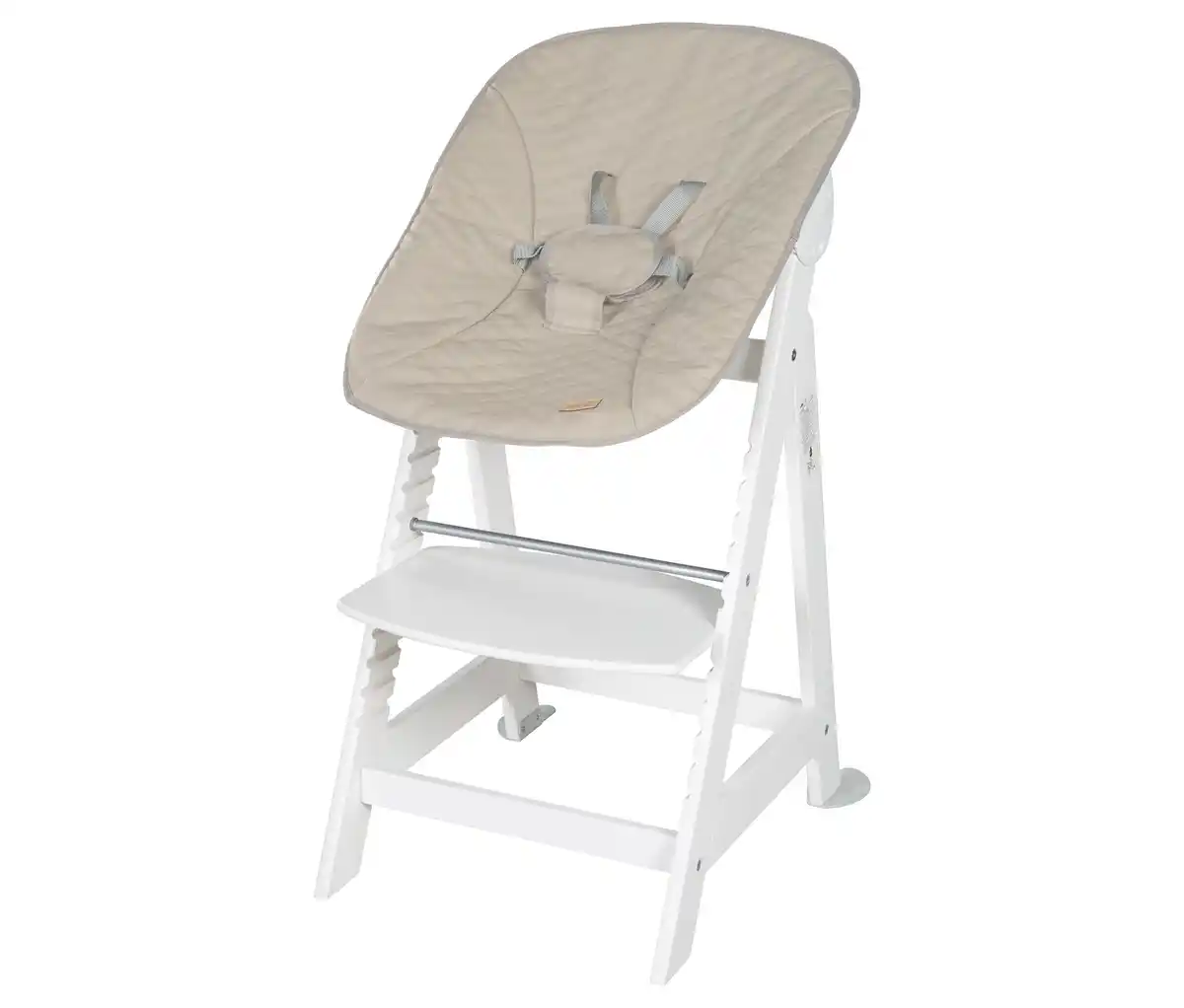 Bild 1 von Roba »Born up Greyish« 2-in-1-Hochstuhl, weiß