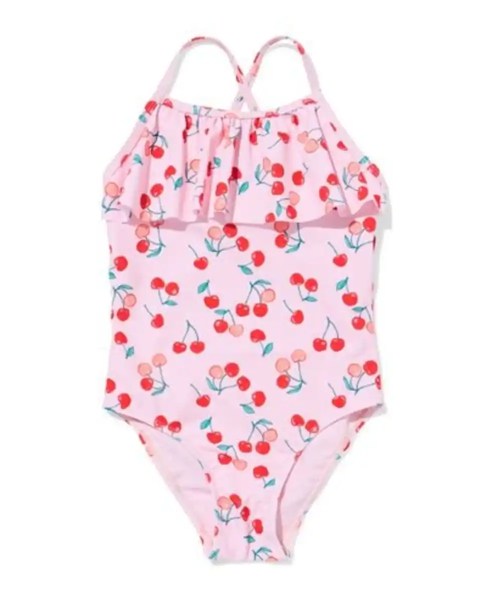 Bild 1 von Kinderbadeanzug mit Kirschen rosa