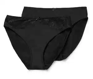 2 Slips, schwarz