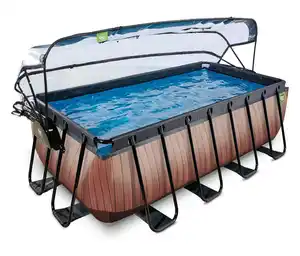 EXIT Pool-Set, Holzoptik, 400 x 200 cm
