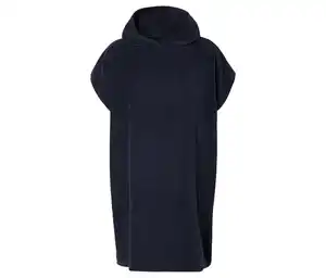 Frottee-Umzieh-Poncho, navy
