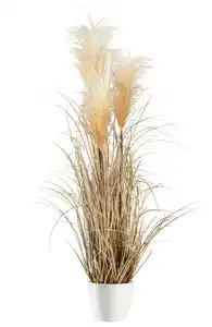Kunstpflanze Pampasgras in Naturfarben, Naturfarben