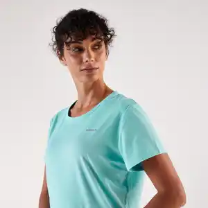 KIPRUN Laufshirt kurzarm Damen atmungsaktiv - Run 500 Dry türkis