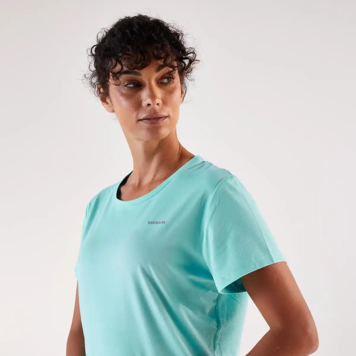 Bild 1 von KIPRUN Laufshirt kurzarm Damen atmungsaktiv - Run 500 Dry türkis