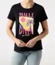 Bild 1 von Party T-Shirt aus Baumwolle, schwarz