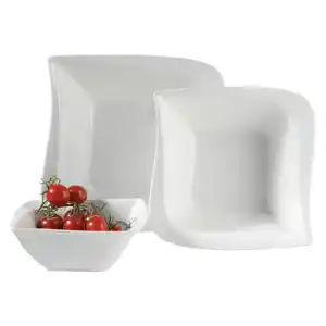 Mäser Schüsselset, Weiß, Keramik, 3-teilig, quadratisch, Essen & Trinken, Geschirr, Schalen & Schüsseln, Schüsselset