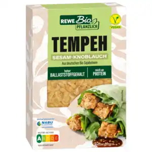 REWE Bio Tempeh Sesam-Knoblauch vegan 200g