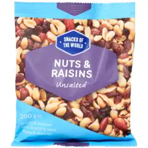 Snacks of the World Nüsse und Rosinen