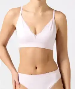 Bustier mit Spitze, rosa/weiß