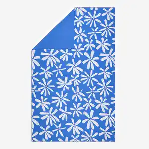 DECATHLON Mikrofaser Handtuch XL 110 × 175 cm - bedruckt blau