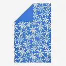 Bild 1 von DECATHLON Mikrofaser Handtuch XL 110 × 175 cm - bedruckt blau