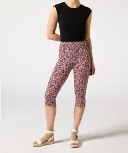 Blumen-Leggings, Blumendruck