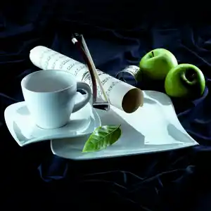 Mäser Kombiservice, Weiß, Keramik, 30-teilig, Essen & Trinken, Geschirr, Geschirr-Sets, Kombiservice