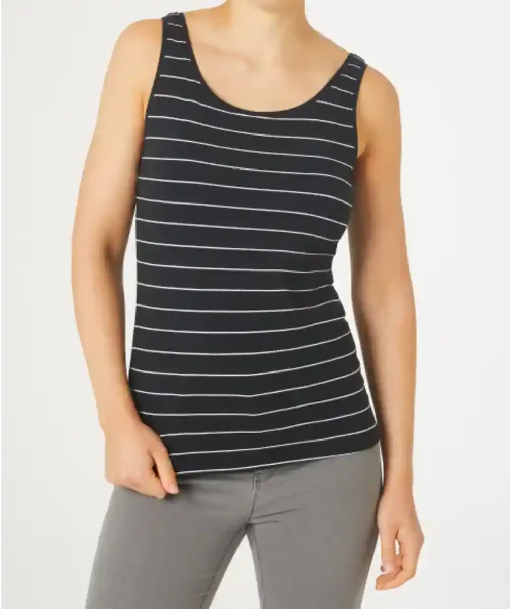 Bild 1 von Gestreiftes Tanktop, schwarz/weiß