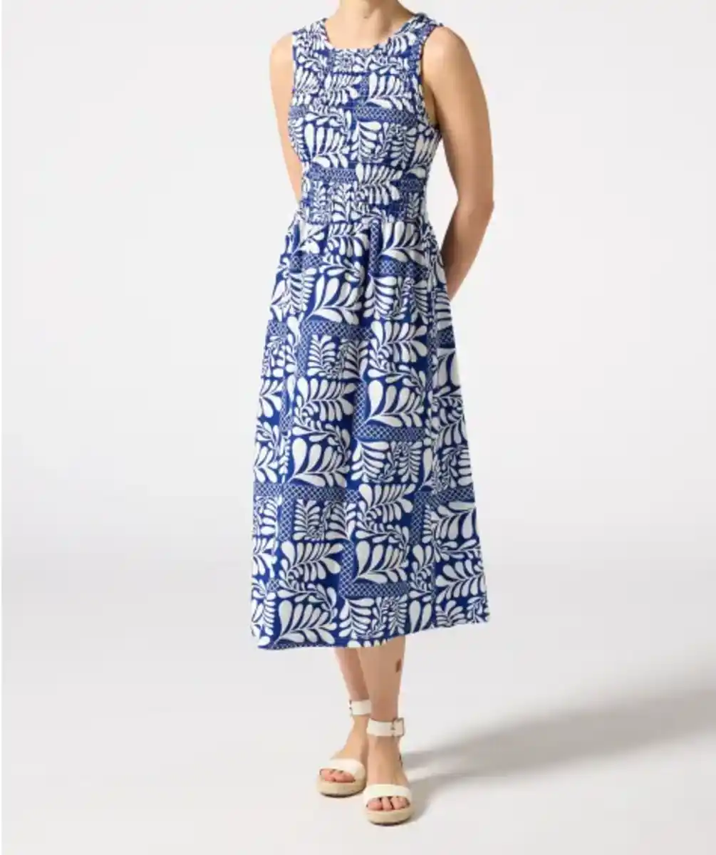 Bild 1 von Kleid ärmellos gemustert, blau/weiß