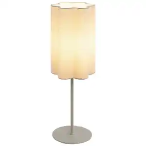 Novel Tischleuchte, Beige, Metall, Kunststoff, Textil, Abstraktes,Abstraktes, 50 cm, RoHS, CE, Schnurschalter, Textilschirm, Lampen & Leuchten, Innenbeleuchtung, Tischlampen, Tischlampen