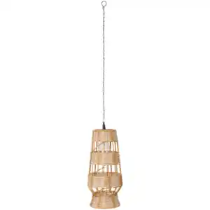 Solarlaterne aus Rattan