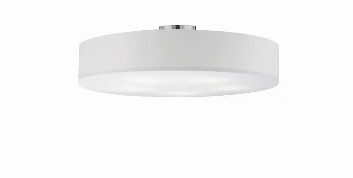 Bild 1 von Deckenleuchte Hostel Weiß/Nickelfarben max. 60 Watt Deckenlampe, Weiß, Nickelfarben