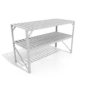 Gewächshaustisch, Alu, Metall, 121x76x54 cm, Gartenzubehör, Hochbeete