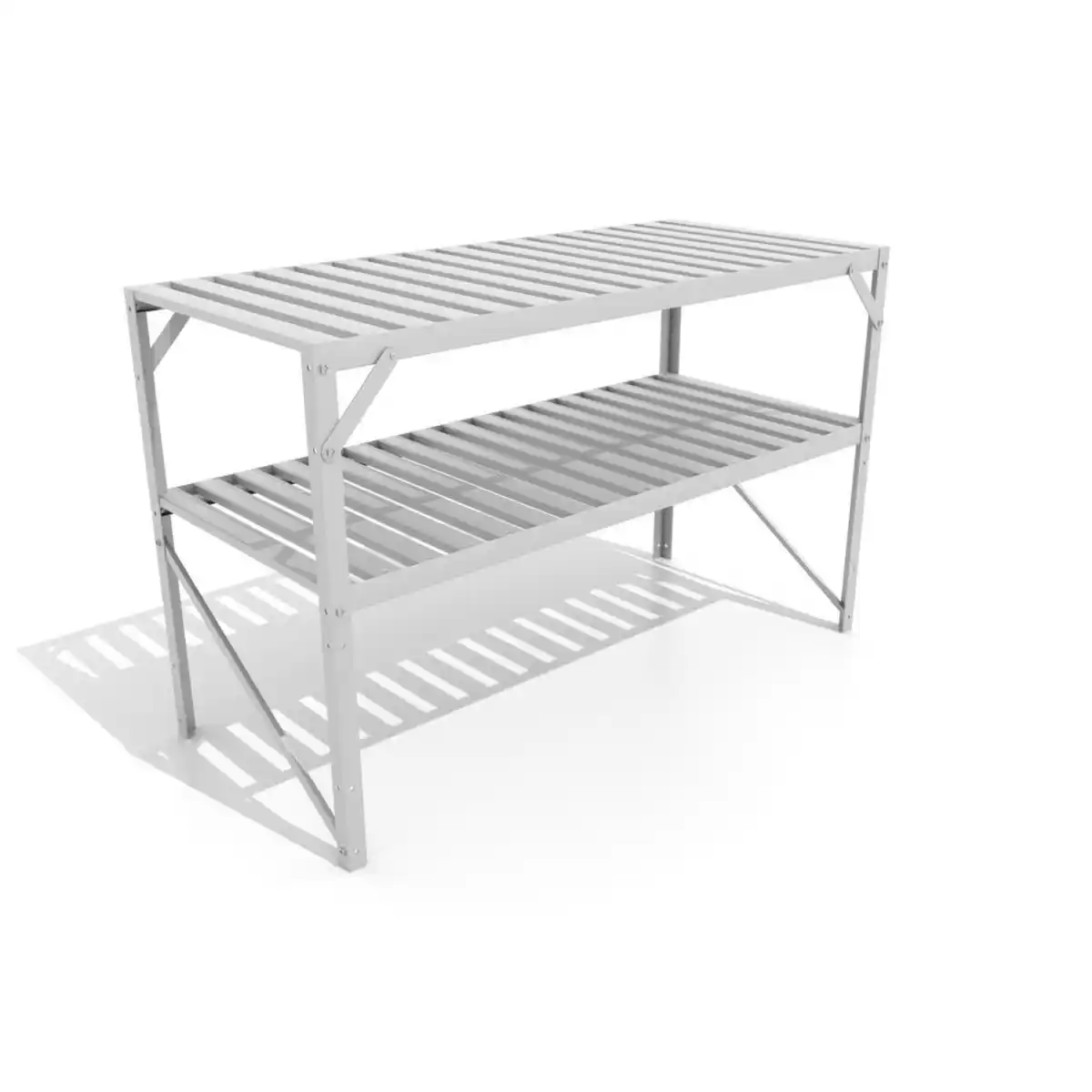 Bild 1 von Gewächshaustisch, Alu, Metall, 121x76x54 cm, Gartenzubehör, Hochbeete