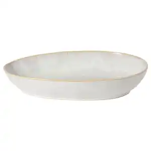 Costa Nova Servierplatte Eivissa, Creme, Keramik, oval, 36x23 cm, Handmade in Europe, Tischkultur & Servieren, Servierplatten