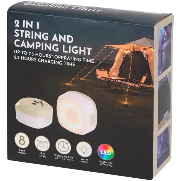 Bild 3 von Froyak 2-in-1 Campingleuchte und Lichterkette