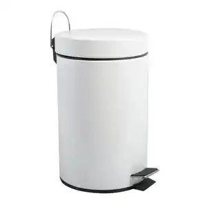 Spirella Treteimer Steel, Weiß, Kunststoff, 12 L, 25x40.4x25 cm, Küchen, Küchenausstattung, Mülleimer