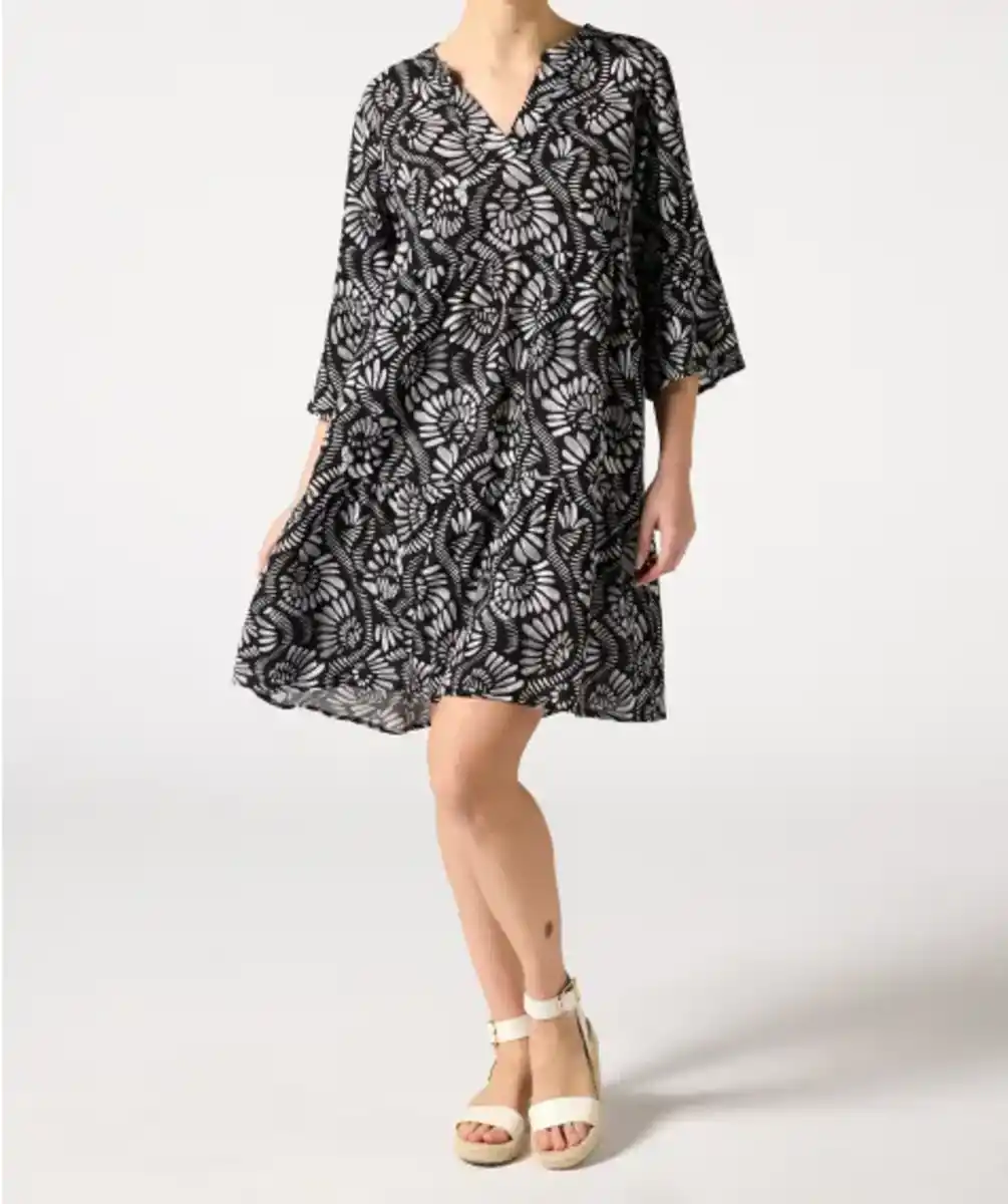Bild 1 von Oversize-Kleid, schwarz/weiß