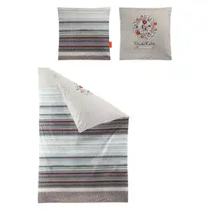 Irisette Wendebettwäsche, Mehrfarbig, Textil, Streifen, 135x200 cm, pflegeleicht, hautfreundlich, bügelleicht, weiche und anschmiegsame Oberfläche, Schlaftextilien, Bettwäsche, Bettwäsche, Renfo