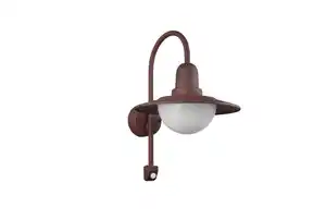 Außenwandleuchte Norman Weiß/Rostfarben max. 40 Watt Wandlampe, Weiß