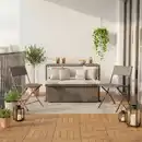 Bild 1 von Loungeset Mario Grau Metall/Kunststoff Modular, Hellgrau