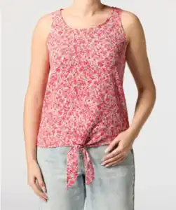 Sommerliches Tanktop, Blumendruck