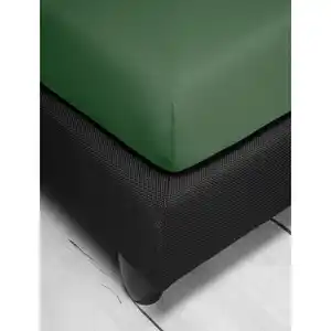 Irisette Spannbetttuch, Grün, Textil, 90-100x200 cm, bügelfrei, weich und anschmiegsam, formstabil langlebig, spielend leicht zu überziehen, besonders dehnbar, Schlaftextilien, Bettwäsche, Bettla