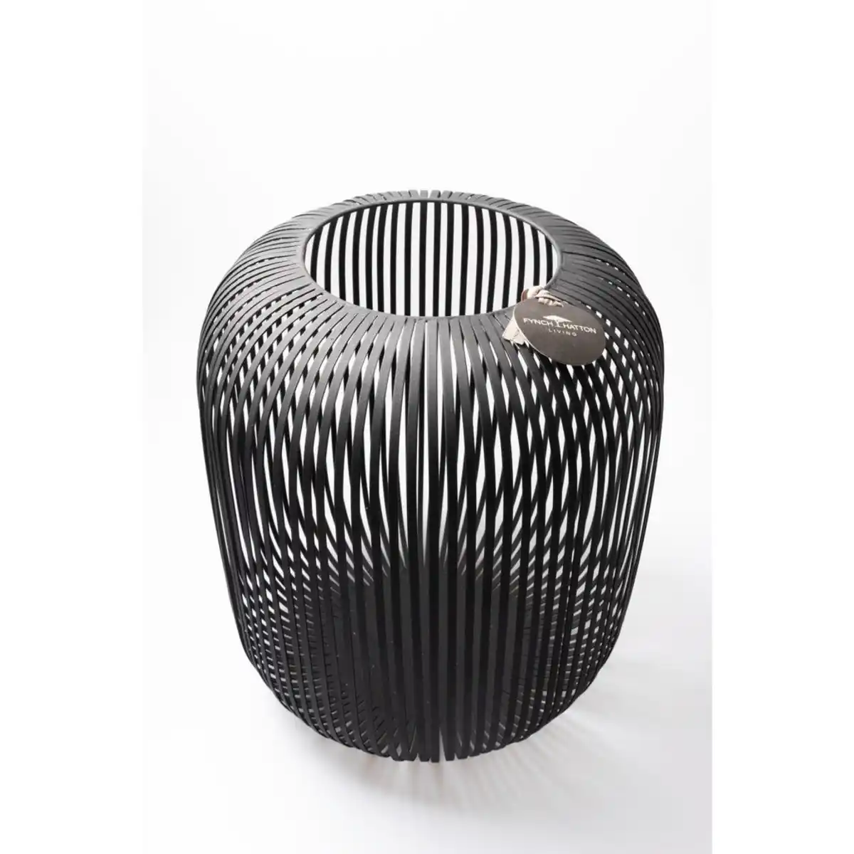 Bild 1 von Fynch-Hatton Laterne, Schwarz, Metall, Uni, rund, 46 cm, Handmade in India, Dekoration, Windlichter & Laternen, Laternen