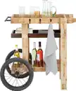 Bild 1 von Servierwagen aus Mangoholz, Naturfarben