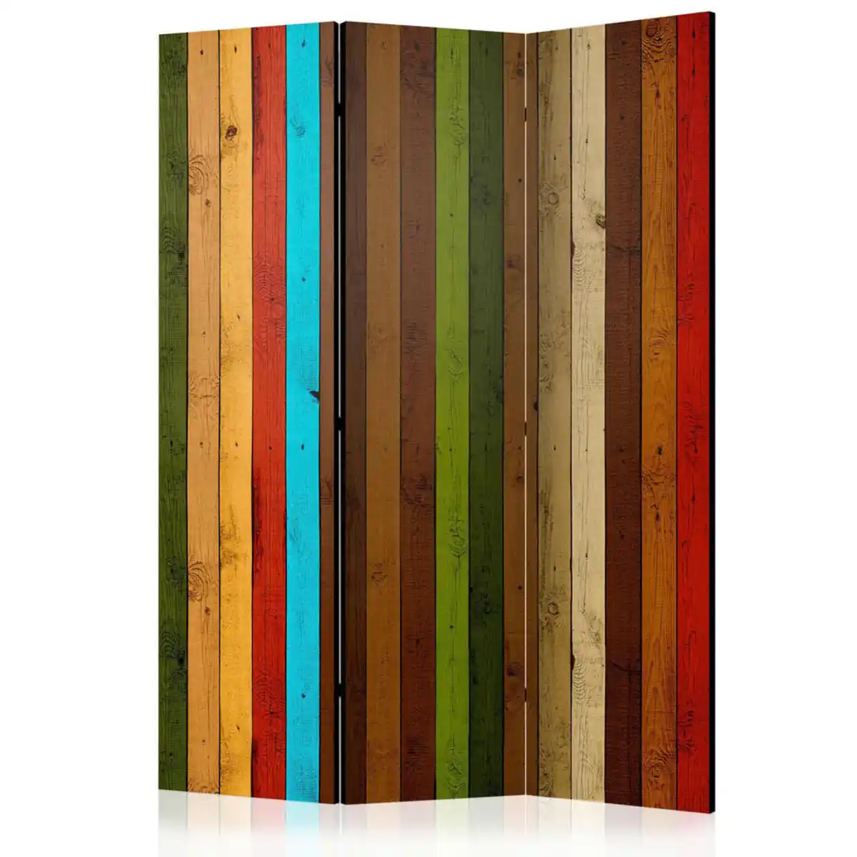 Bild 1 von artgeist Paravent, Mehrfarbig, Holz, Kunststoff, Textil, Kiefer, massiv, Holz, 135x172x3 cm, Motiv auf Vorder- und Rückseite, Akustikschaumstoff, Wohnzimmer, Raumteiler & Paravents, Paravents